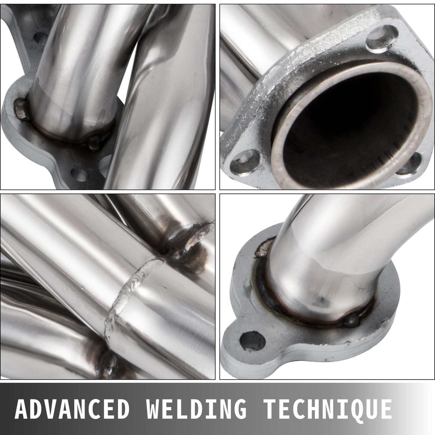 VEVOR Exhaust Header Set 1 Exhaust Turbo Headers, Stainless Steel Exhaust Manifold Headers, Shorty Engine Conversion LS Swap Exhaust Headers For Chevy LS1 LS2 LS3 LS6 LS10 SUV Truck Car
