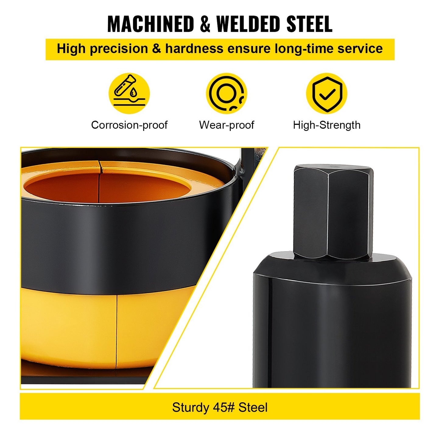 VEVOR Carrier & Pinion Bearing Puller, Compatible With Dana 30,40,50,60,70, 80, Ford 10.25Bearings, Pinion Puller Tool With 3 Clamshells, Steel Clamshell Bearing Puller For Auto Repair