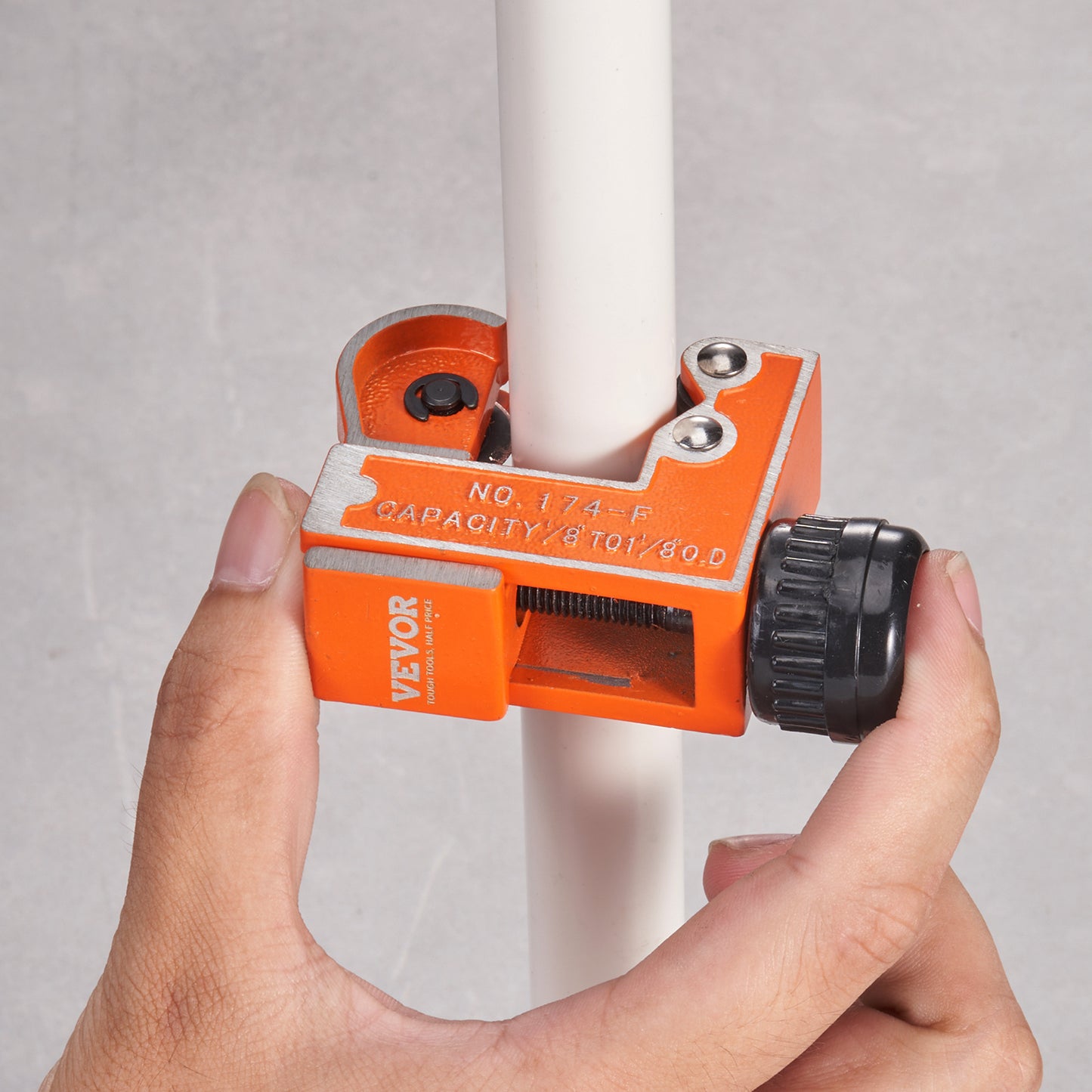 VEVOR Mini Tubing Cutter, Mini Copper Pipe Cutter, Heavy Duty Compact Tube Cutter Tool With High-Speed SKD Blade For Copper, Aluminum, Galvanized, Plastic Pipes