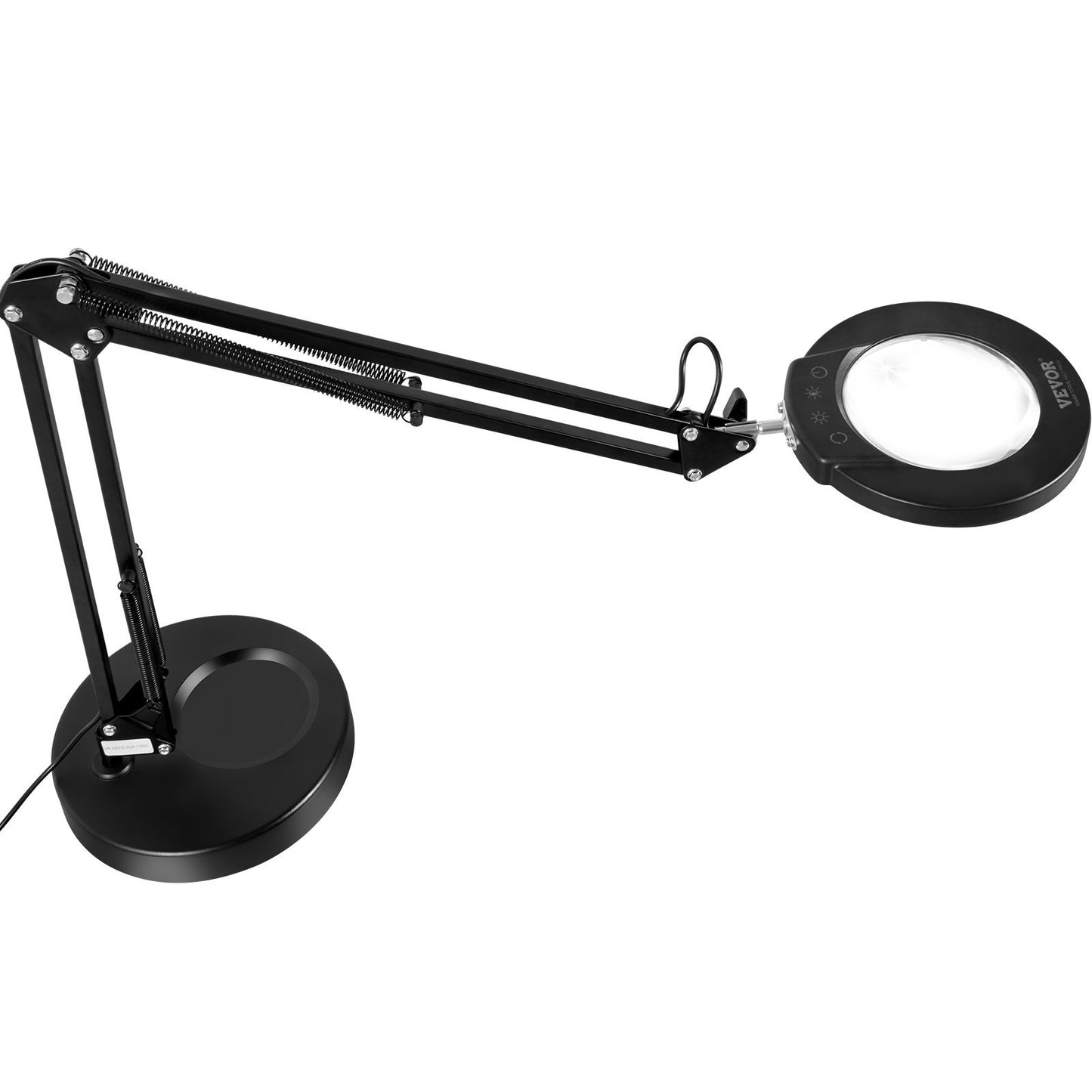 VEVOR Magnifying Glass With Light And Stand, 5X Magnifying Lamp, Glass Lens, Base And Clamp 2-in-1 Desk Magnifier With Light, 64 LED Lights 5 Color Modes, For Close Work Reading Repair Crafts