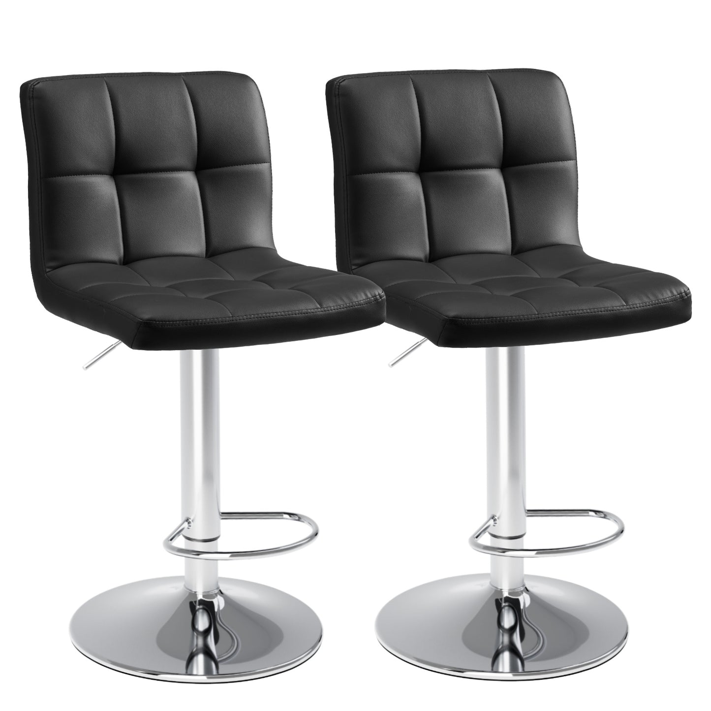 Square Cushion Bar Stool With Backrest