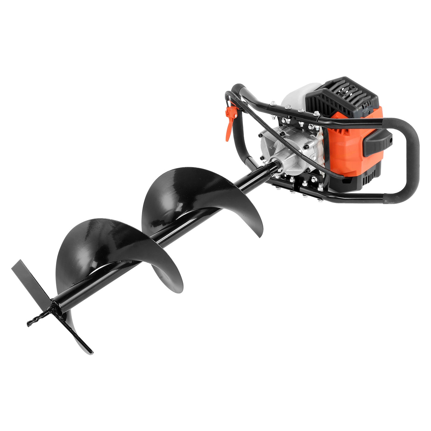 VEVOR Post Hole Digger, 52cc 1450W Auger Post Hole Digger, Gas Powered Earth Digger With Two Earth Auger Drill Bit3 Extension Rods, For Farmland, Garden And Plant, EPA Certification