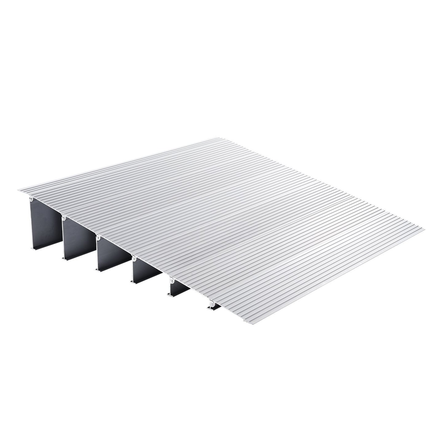 VEVOR Door Threshold Ramp, 6 Rise, 800 Lbs Load Capacity, Door Ramp For Wheelchairs, Aluminum Threshold Ramp For Doorways, Adjustable Modular Threshold Ramp For Wheelchairs, Scooters, Power Chairs
