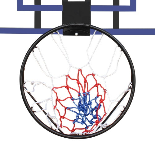 Wall-mounted Basketball Hoop, 45 X 29 Inches Shatterproof Back, Folding Hoop, Durable Hoop And All-weather Mesh