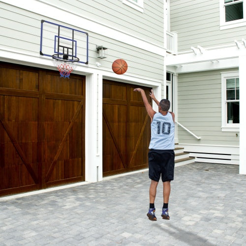 Wall-mounted Basketball Hoop, 45 X 29 Inches Shatterproof Back, Folding Hoop, Durable Hoop And All-weather Mesh