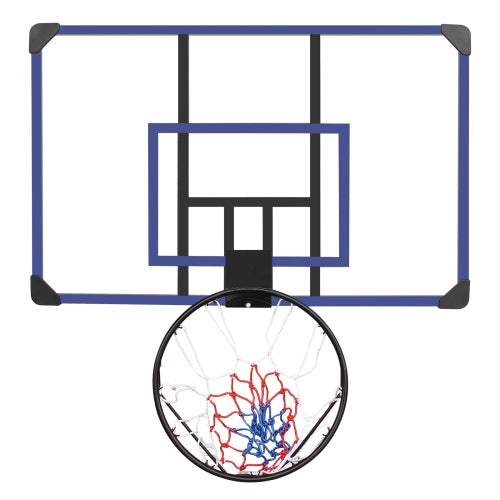 Wall-mounted Basketball Hoop, 45 X 29 Inches Shatterproof Back, Folding Hoop, Durable Hoop And All-weather Mesh