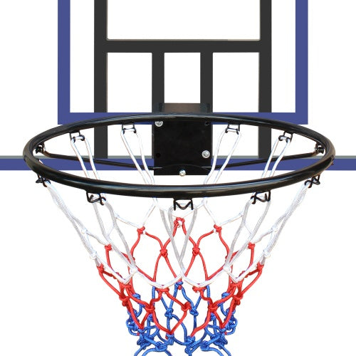 Wall-mounted Basketball Hoop, 45 X 29 Inches Shatterproof Back, Folding Hoop, Durable Hoop And All-weather Mesh