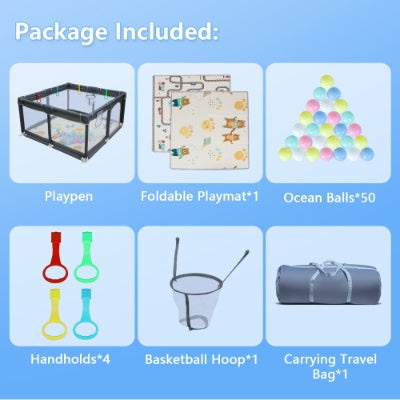 71 X 59 Baby Playard Cloth Playpen Removable Enclosures For Indoor And Outdoor Use Care For Children And Pets
