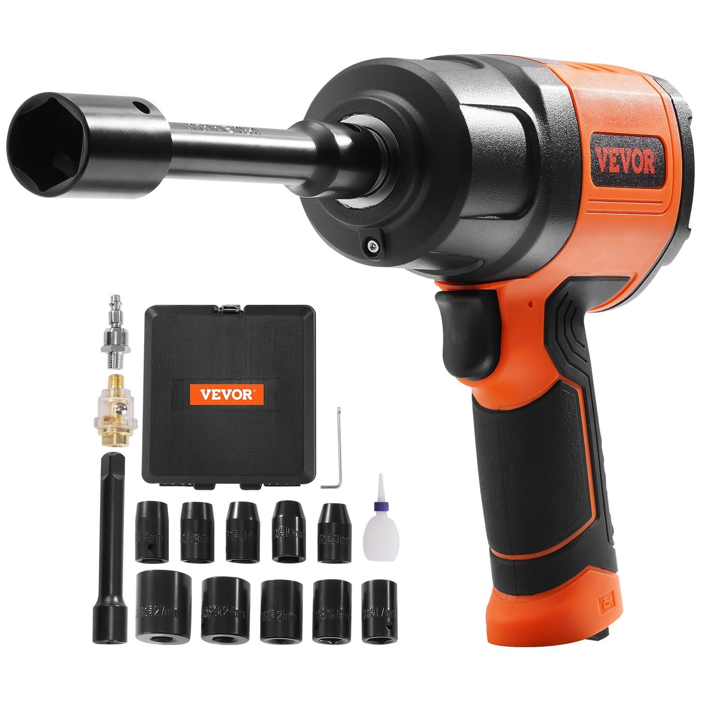VEVOR Air Impact Wrench Square Drive 1400ft-lb Nut-busting Torque 90-120PSI