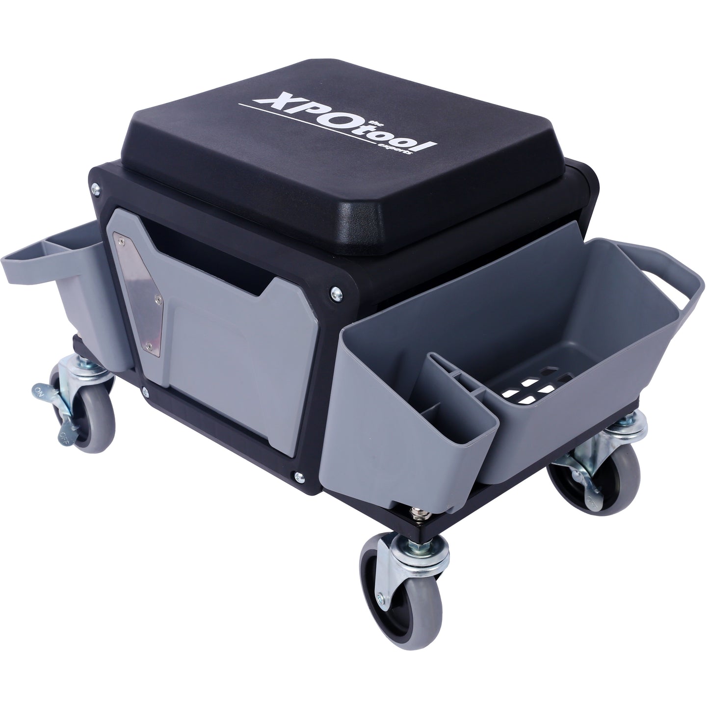 Heavy Duty Mechanic Stool, 330 Lbs Weight Capacity, Garage Stool With Wheels