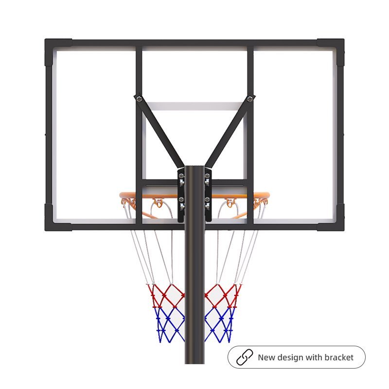 TotheCORE Basketball Stand 4.43-10.00ft Adjustable Portable Basketball Hoop & Goal PC Backplate, Large Base & Wheels