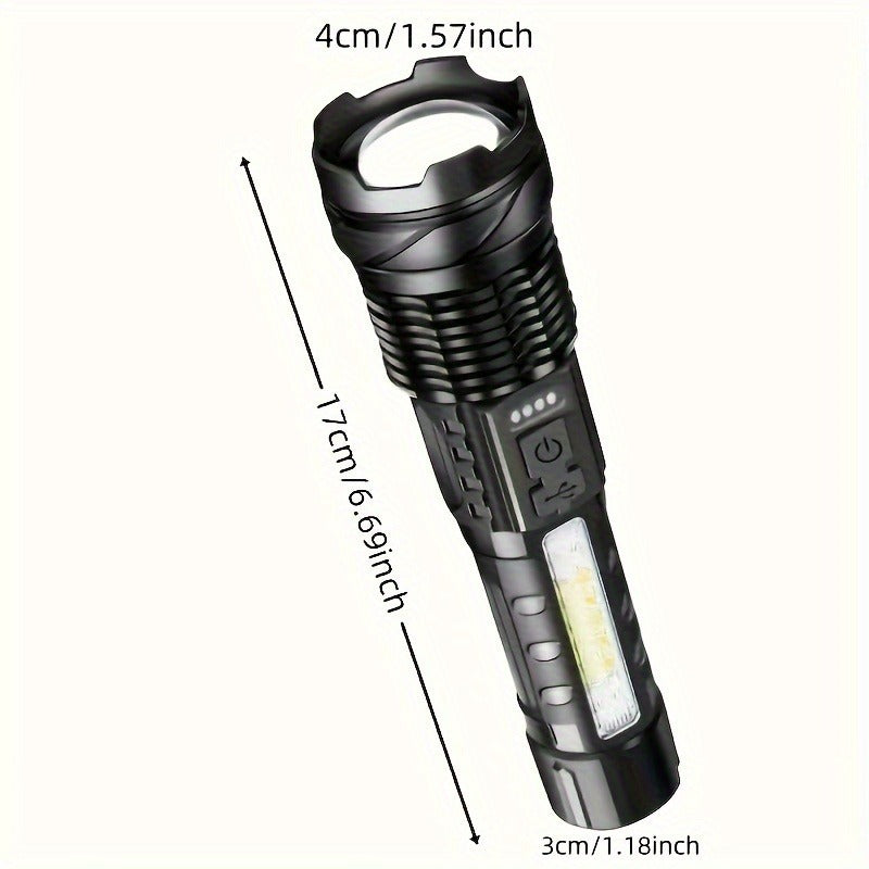 Two Pieces Of A76 Flashlights Can Handle All Situations Of Outdoor Exploration And Emergency Lighting. They Are A Must-have For Every Family