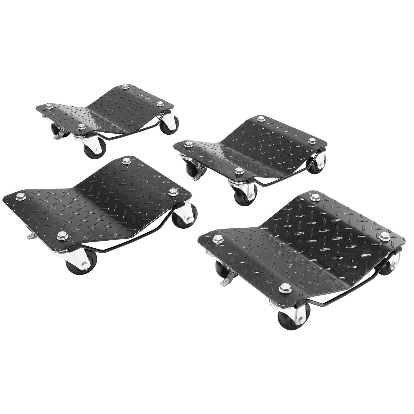 VEVOR Wheel Dolly, 6000 Lbs 2722 Kg Car Moving Dolly, Wheel Dolly Car Tire Stake Set Of 4 Piece, Heavy-duty Car Tire Dolly Cart Moving Cars, Trucks, Trailers, Motorcycles, And Boats