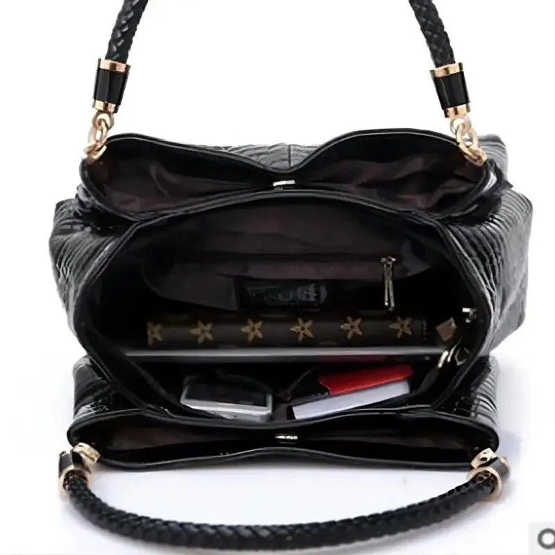 Women's Bag Large Capacity Tote Daily Commute Shoulder Bag Crocodile