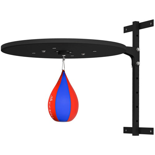 Soozier Adjustable Speed Bag Platform, Wall Mounted Punching Bag With 360-Degree Swivel