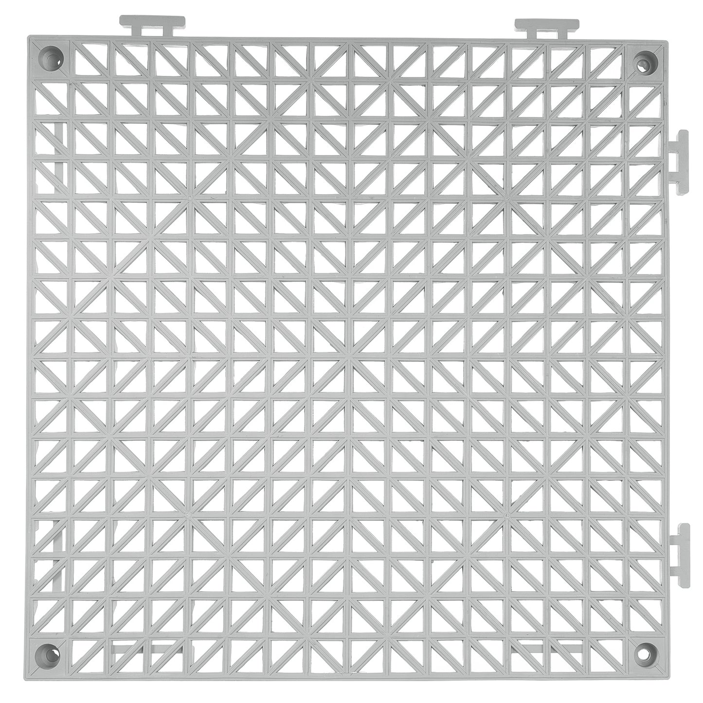 VEVOR Interlocking Tile 50PCS Gray, Drainage Tiles Splicing, Soft PVC Interlocking Drainage Floor Tiles, Non-Slip Drainage Holes For Restroom, Bathroom, Kitchen, Pool, Wet Areas