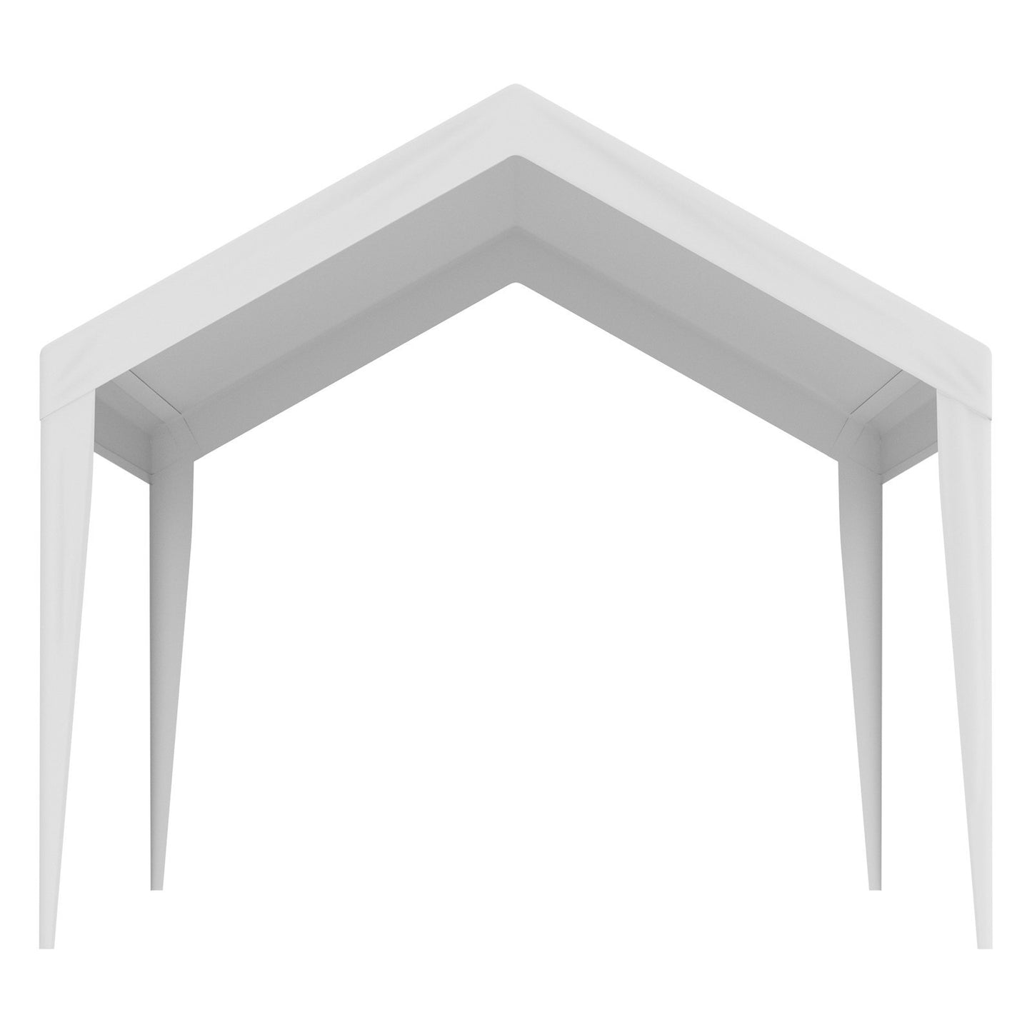 VEVOR Carport Replacement Canopy Cover 10 X 20 Ft, Garage Top Tent Shelter Tarp Heavy-Duty Waterproof & UV Protected, Easy Installation With Ball Bungees,White Only Top Cover, Frame Not Include