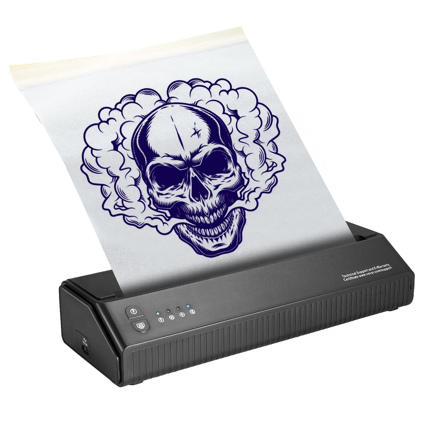 VEVOR Tattoo Stencil Printer, Wireless Bluetooth Tattoo Printer Transfer Stencil Machine With 10Pcs Transfer Paper, Compatible For IOS Android Phone, IPad PC
