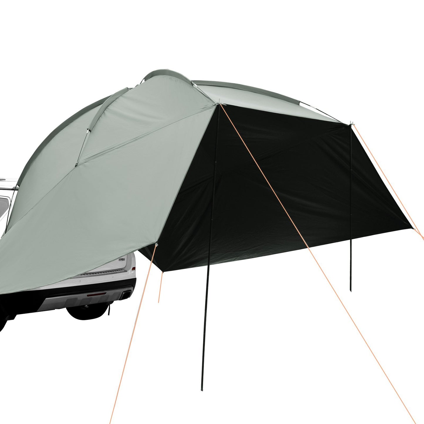 VEVOR Vehicle Awning, Large Shade Coverage Car Side Awning, PU2000mm UV50 Car Awning With Extended Side Canopies And Portable Storage Bag, Suitable For Truck, SUV, Van, Campers