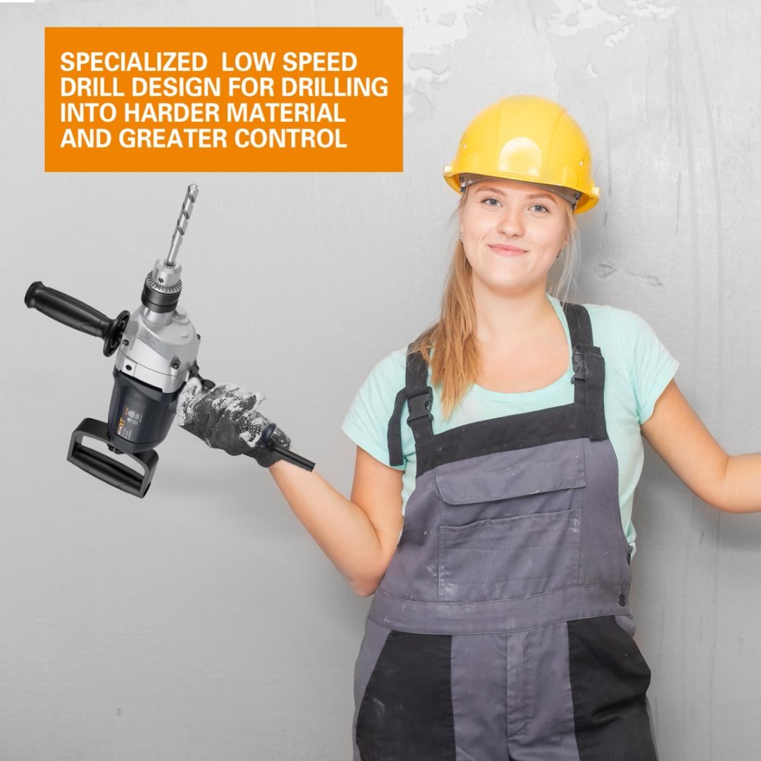 Drill Mixer Set With Spade Handle Inch Electric Corded Mixing Drill Machine 9A Motor Concrete Mud Mixer