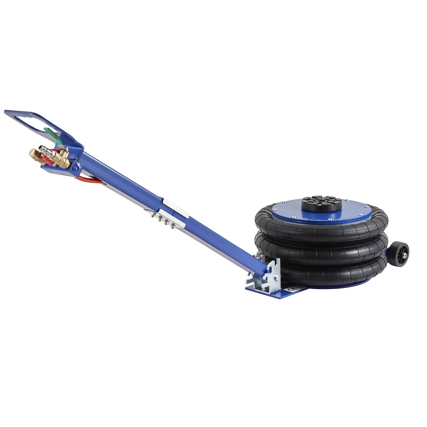 VEVOR Air Jack, 5 Ton 11000 Lbs Triple Bag Air Jack, Airbag Jack With Six Steel Pipes, Lift Up To 18.5 Inch 470 Mm, 3-5 S Fast Lifting Pneumatic Jack, With Adjustable Handle For Car, Garage, Repair