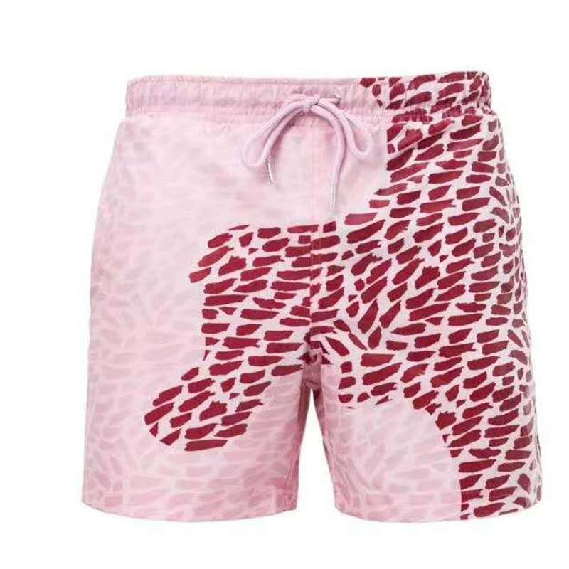 Magical Change Color Beach Shorts Summer Male Swimming Trunk Swimsuit Quick Dry