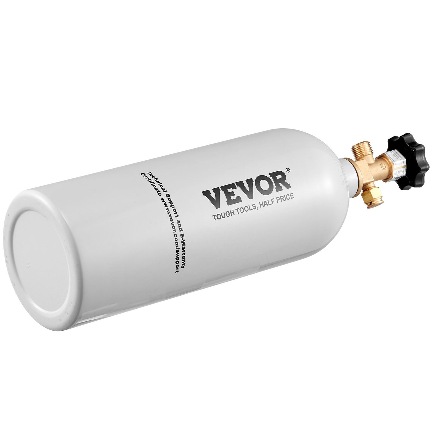 VEVOR 5 Lbs CO2 Tank Aluminum Gas Cylinder, Brand New CO2 Cylinder With Gray Spray Coating, CO2 Tank With CGA320 Valve, For Draft Soda Beer