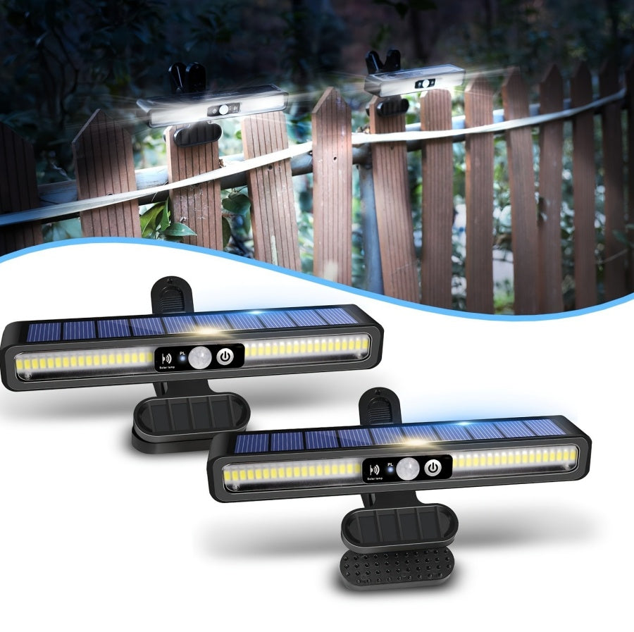 1 Pack Of Solar Outdoor Sensor Lights - IP65 Waterproof, 10,000 Lumens High Brightness, Auto Switching, Can Be Clipped, Wall Mounted, Suitable For Camping, Garage, Garden, Commercial Lighting