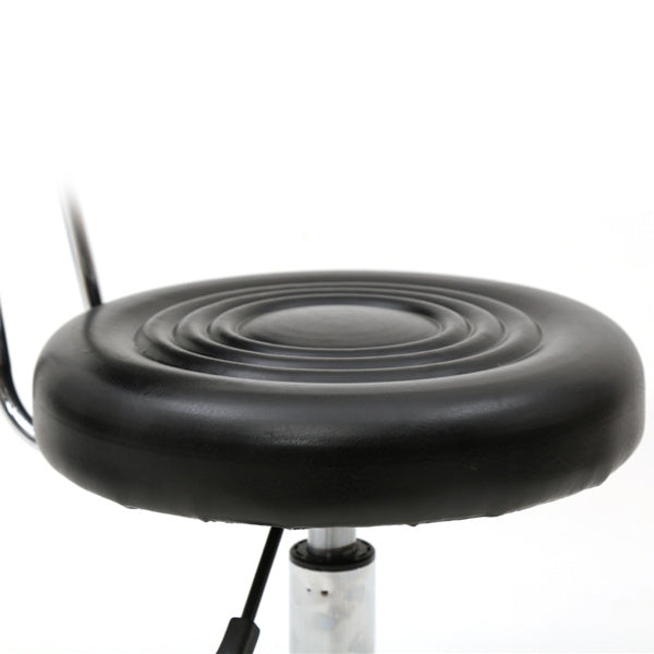 Strap Pattern Stool - Black