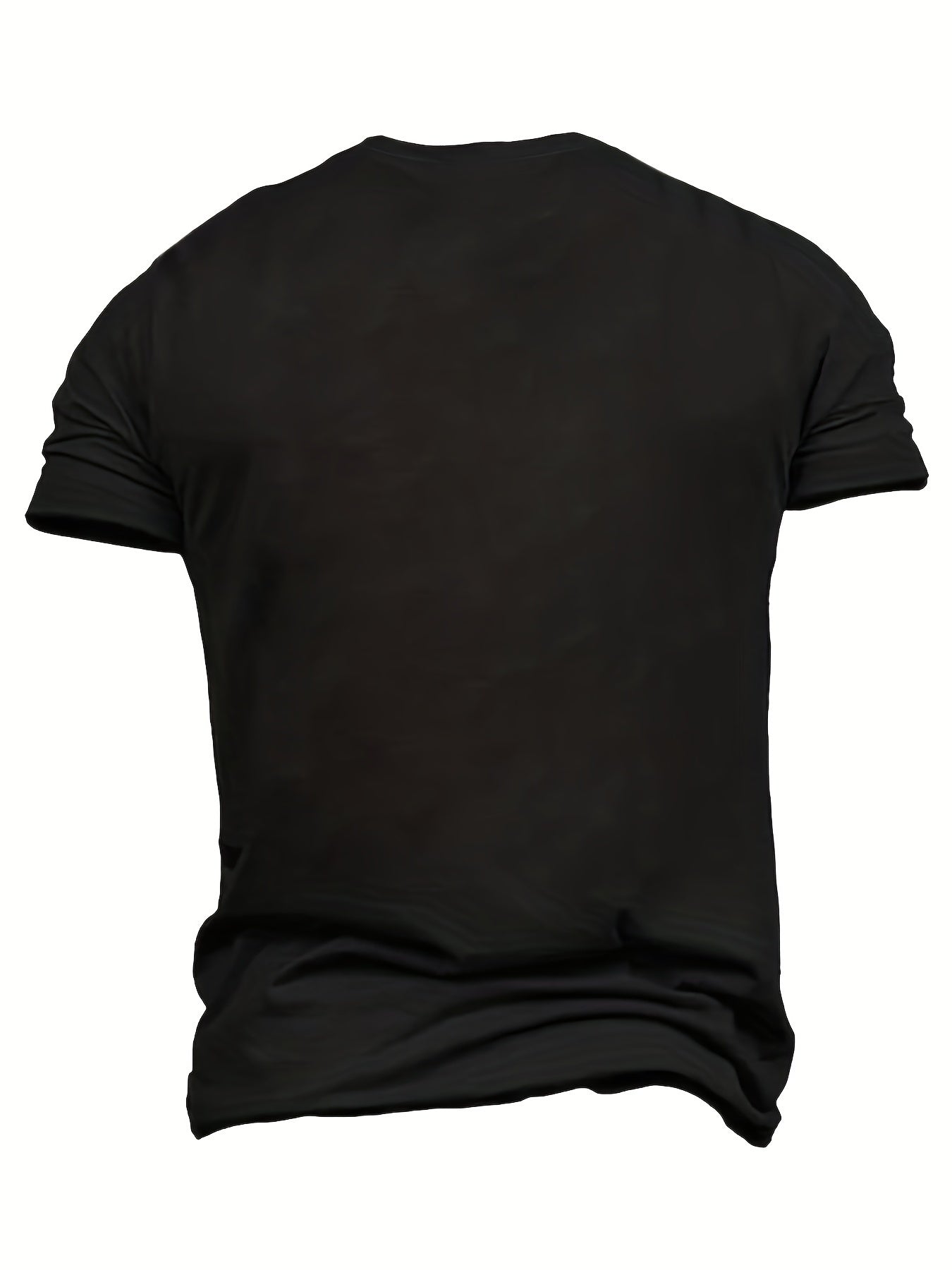 Men's Novelty T-shirt, Oversized Men Holding Telescope Pattern Printed