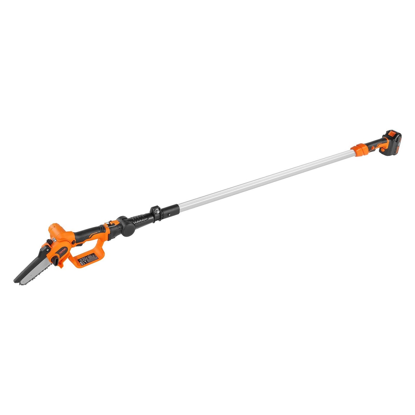 VEVOR 2-in-1 Cordless Pole Saw & Mini Chainsaw, 20V 4Ah Battery Pole Chainsaw, Cutting Capacity 8 Ft Reach Pole Saw For Branch Cutting & Tree Trimming Battery And Blade Cover Included
