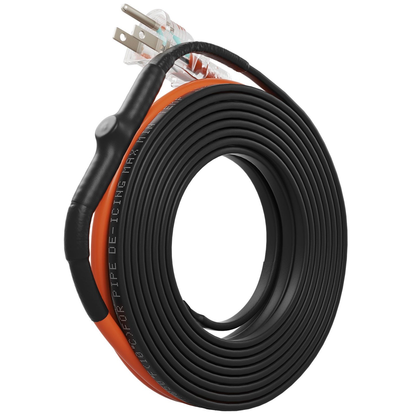VEVOR Self-Regulating Pipe Heating Cable, 24-feet 5W Ft Heat Tape For Pipes Freeze Protection, Protects PVC Hose, Metal And Plastic Pipe From Freezing, 120V