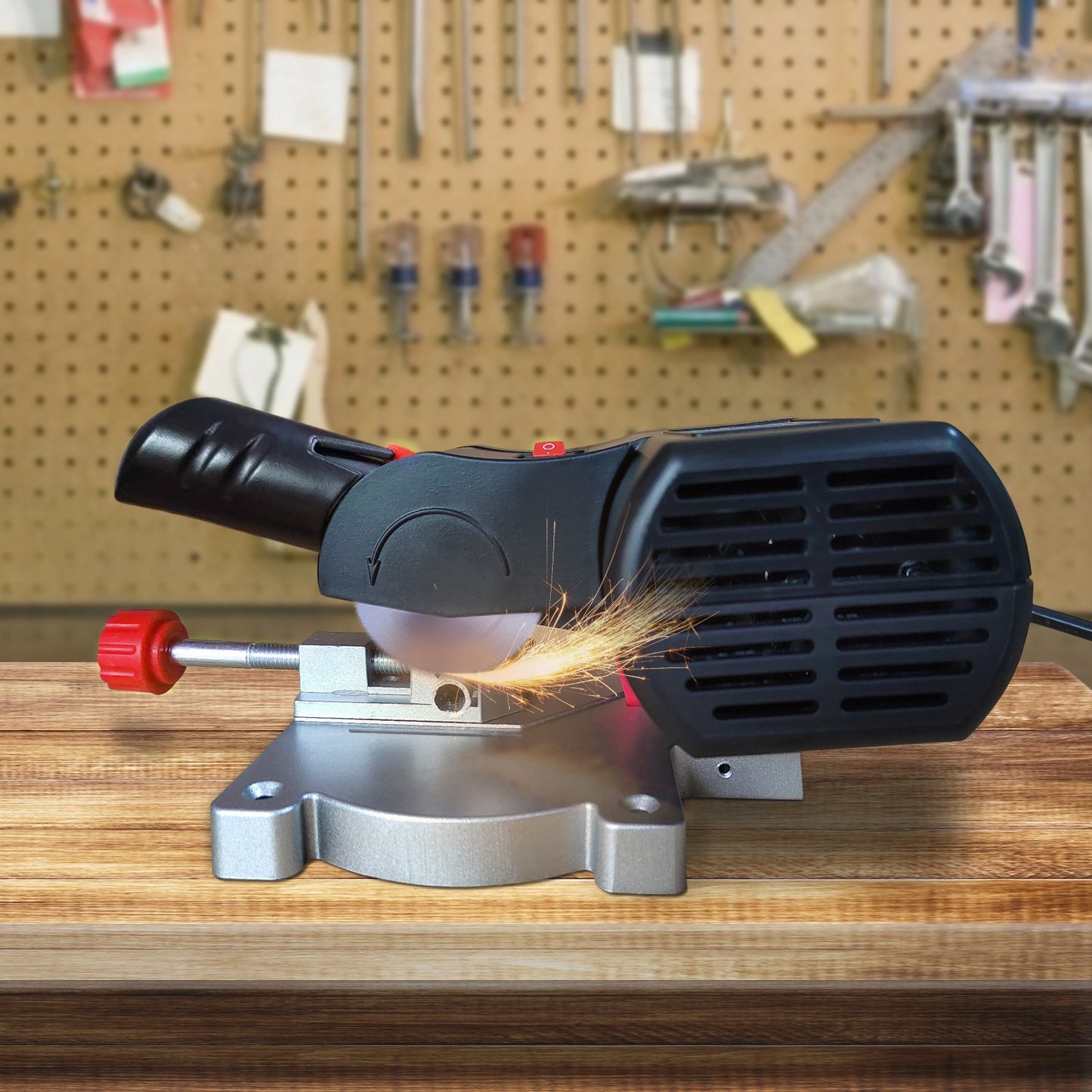 VEVOR Mini Miter Cut-off Chop Saw, Two Blade Of Steel And Resin With Cutting Depth, Benchtop Miter Saw For Copper, Aluminum, Wood, Zinc In Hobby Craft