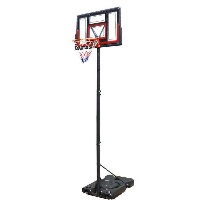 TotheCORE Basketball Stand 5.25-8.53 Ft Adjustable Portable Basketball Hoop & Goal With PC Backplate, Large Base And Wheels