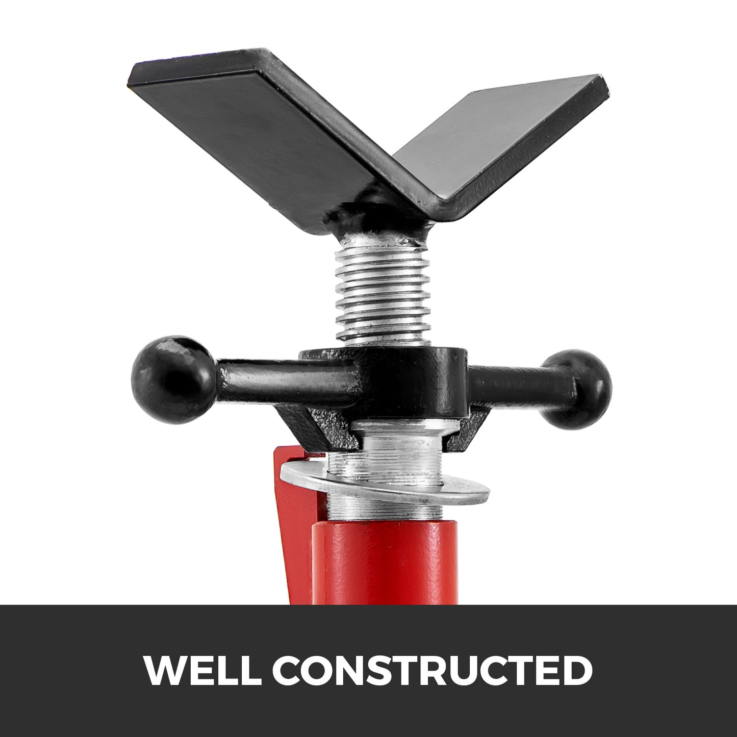 VEVOR V Head Pipe Stand Capacity, Adjustable Height, Pipe Jack Stands 2500 Lb. Load Capacity, Portable Folding Pipe Stands, Carbon Steel Body More Durable