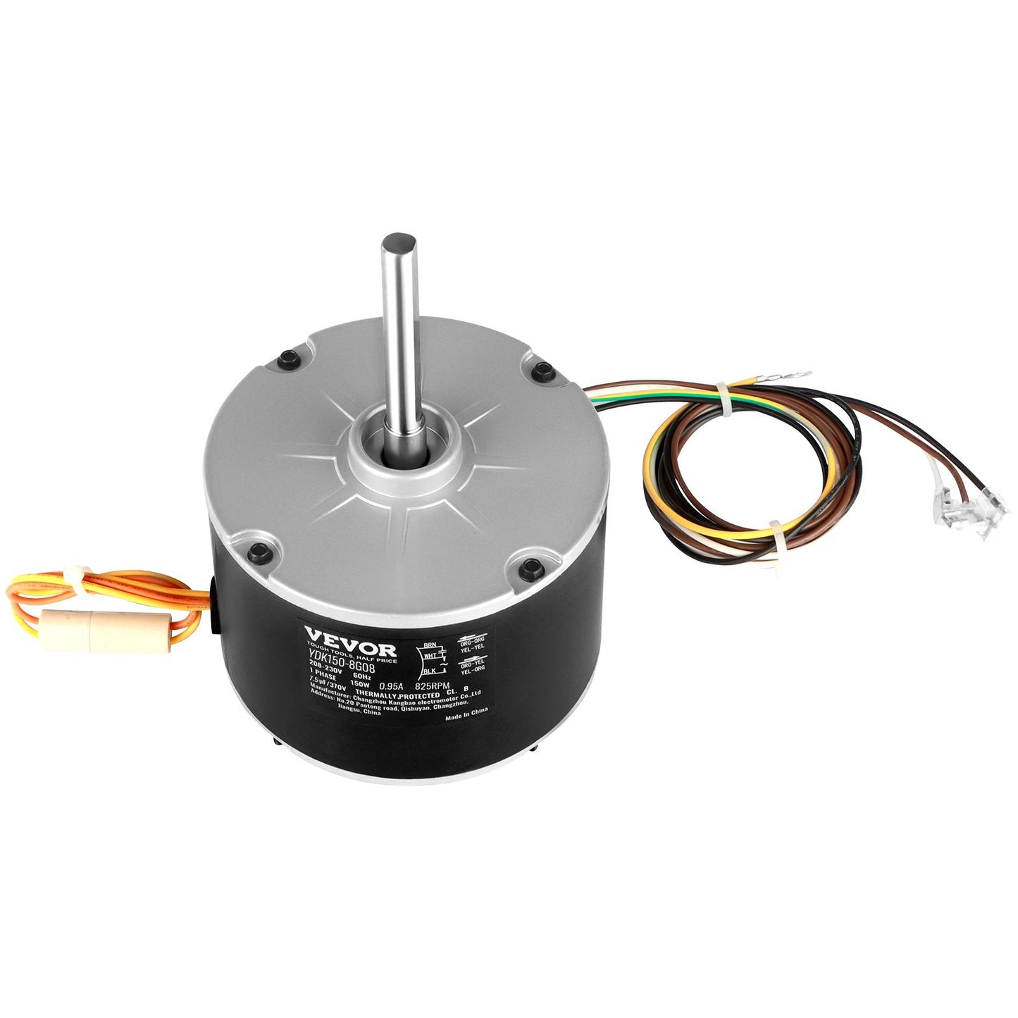 VEVOR Condenser Fan Motor 5KCP39GFS166S, 3S003, 208 230V, 825RPM, OEM Standard Upgraded Replacement Condenser Motor Reversible Rotating,