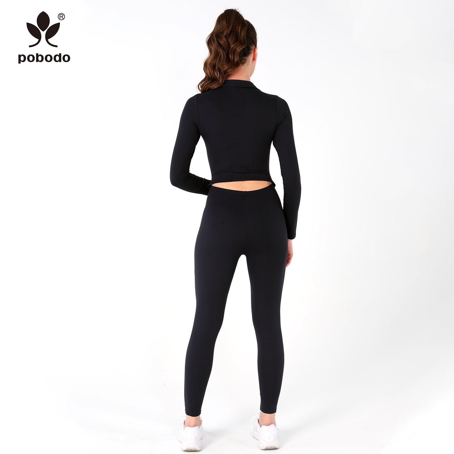 Polo Collar Long Jumpsuit