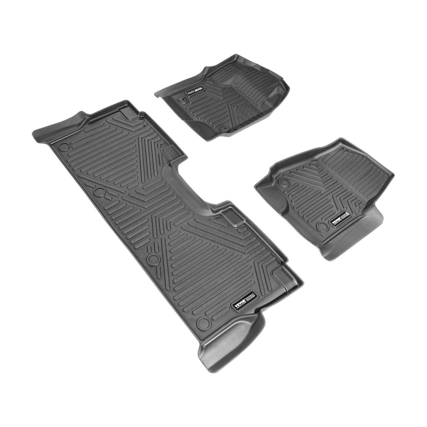 VEVOR Automotive Floor Mats Fits For Ford F-250 F-350 F-450 2017-2022 3 Pcs
