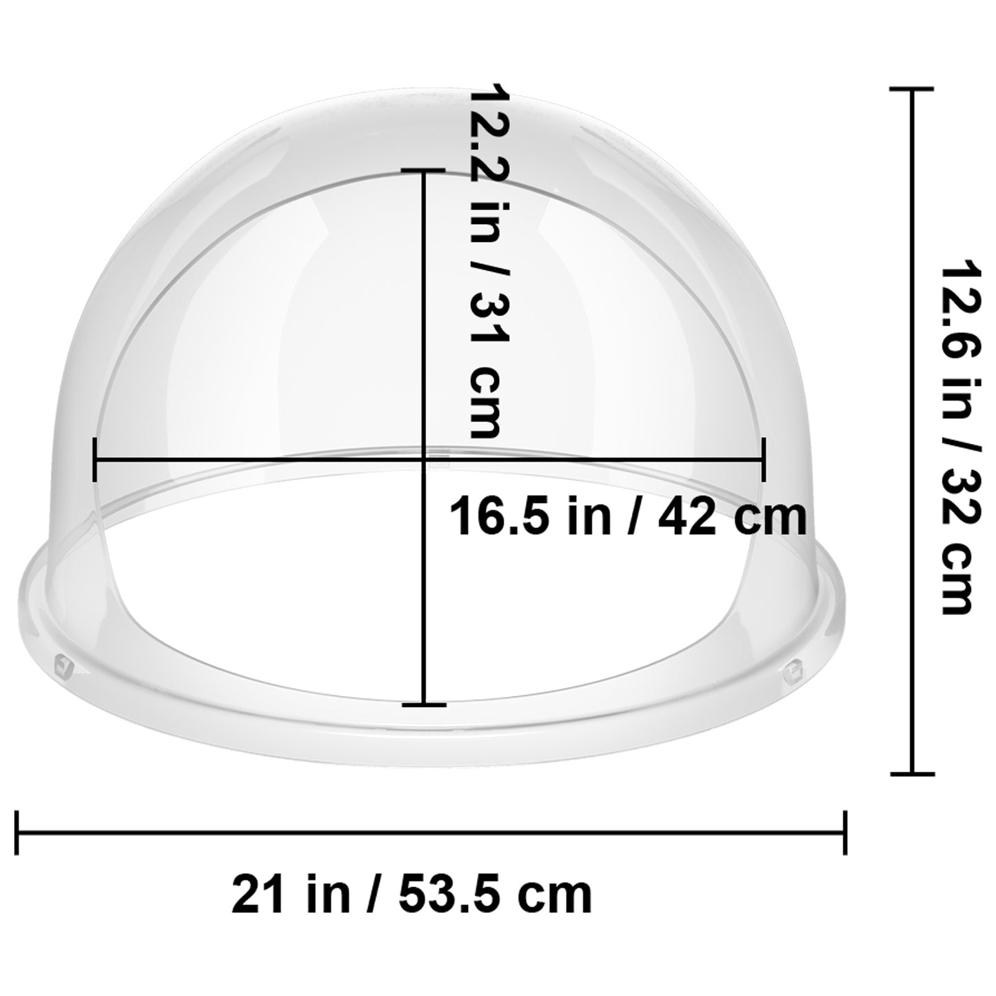 VEVOR Candy Machine Bubble Shield 20.5 Inch Clear Plastic Cotton Candy Cover For Commercial Candy Maker Machine