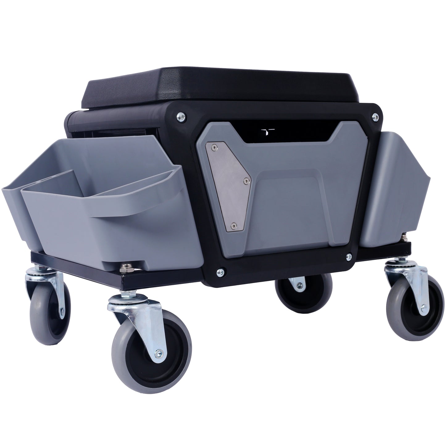 Heavy Duty Mechanic Stool, 330 Lbs Weight Capacity, Garage Stool With Wheels