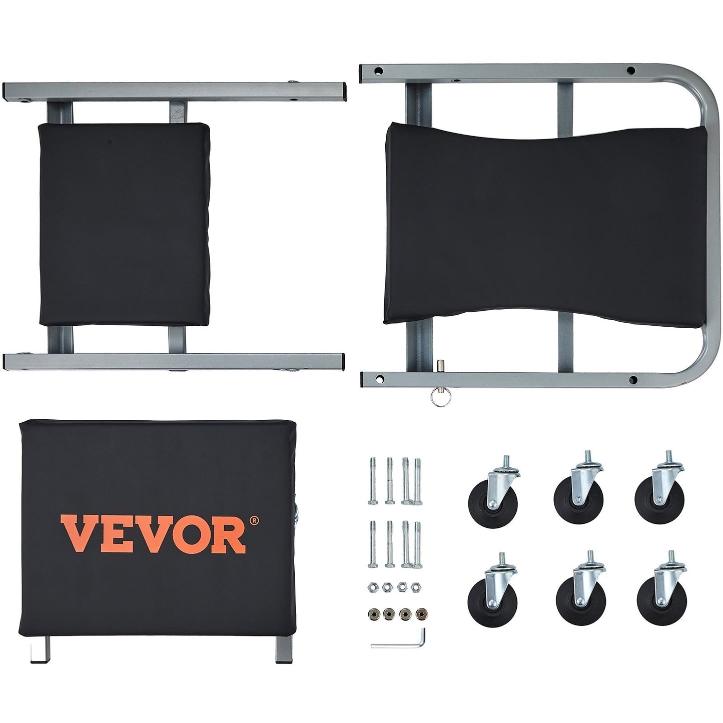 VEVOR 2 In 1 Z Creeper Seat Rolling Chair Auto Mechanics Shop Garage Work Stool