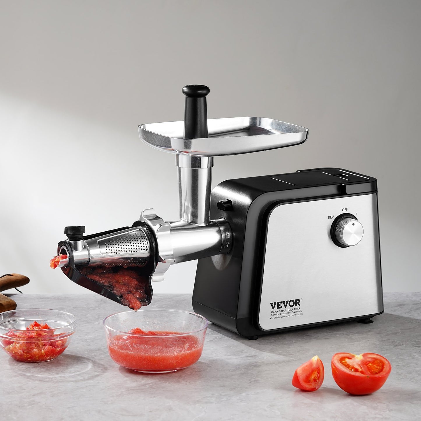 VEVOR 4.9 LBS Min Electric Tomato Strainer 500W Tomato Sauce Maker Machine Home