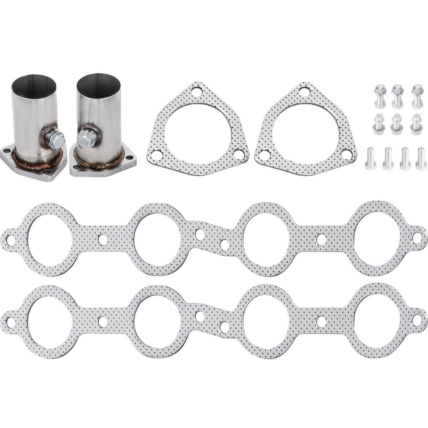VEVOR Exhaust Header Set 1 Exhaust Turbo Headers, Stainless Steel Exhaust Manifold Headers, Shorty Engine Conversion LS Swap Exhaust Headers For Chevy LS1 LS2 LS3 LS6 LS10 SUV Truck Car