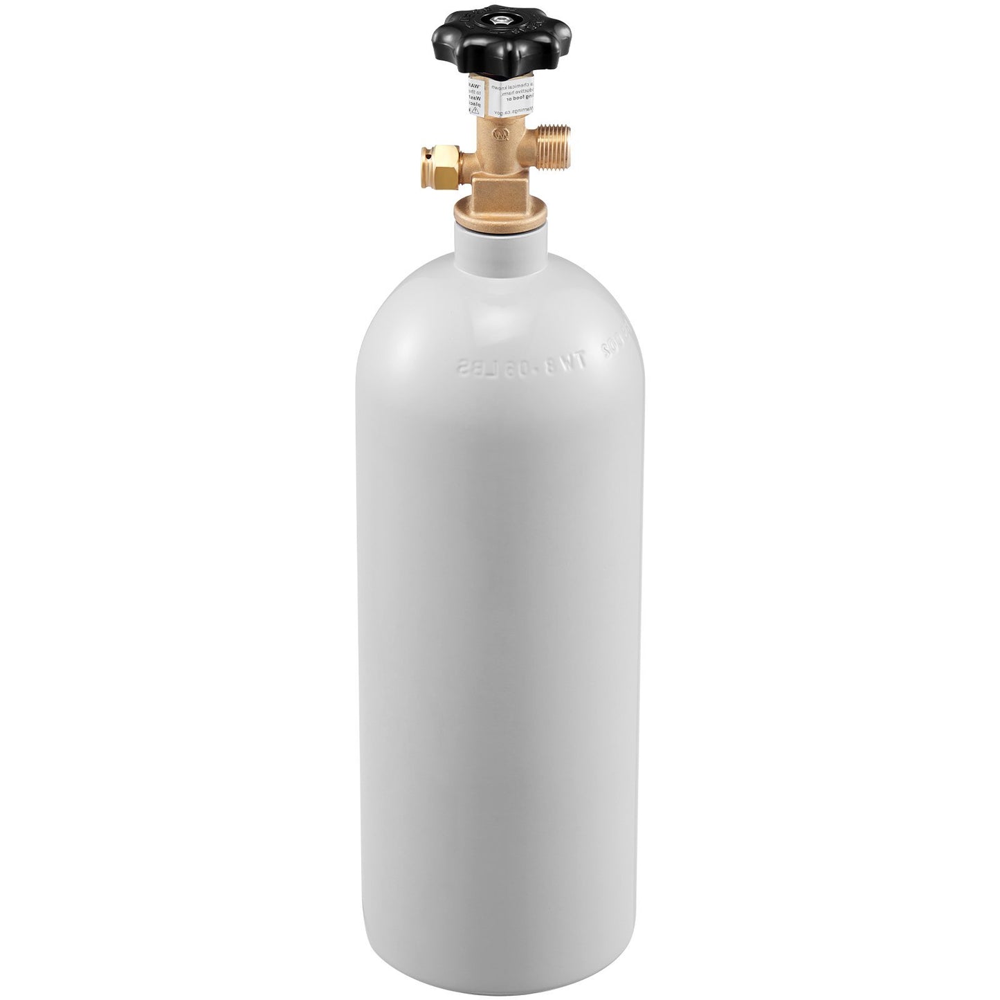 VEVOR 5 Lbs CO2 Tank Aluminum Gas Cylinder, Brand New CO2 Cylinder With Gray Spray Coating, CO2 Tank With CGA320 Valve, For Draft Soda Beer