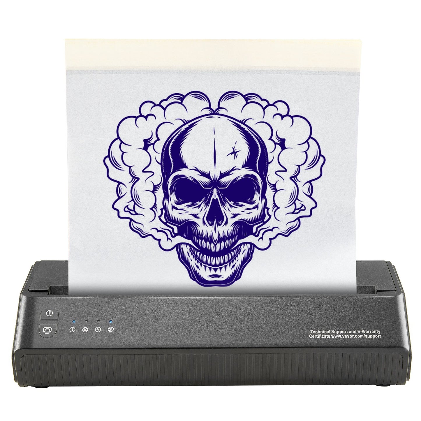 VEVOR Tattoo Stencil Printer, Wireless Bluetooth Tattoo Printer Transfer Stencil Machine With 10Pcs Transfer Paper, Compatible For IOS Android Phone, IPad PC