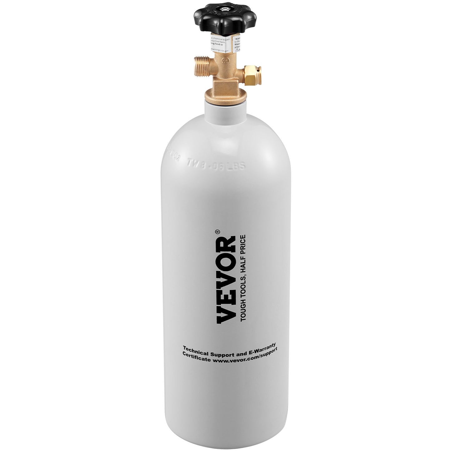 VEVOR 5 Lbs CO2 Tank Aluminum Gas Cylinder, Brand New CO2 Cylinder With Gray Spray Coating, CO2 Tank With CGA320 Valve, For Draft Soda Beer