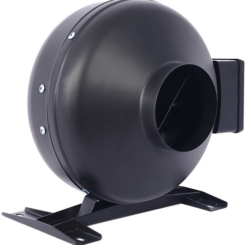 4-Inch 203 CFM Inline Duct Fan Air Circulation Vent Blower For Hydroponics, Basements, And Kitchens