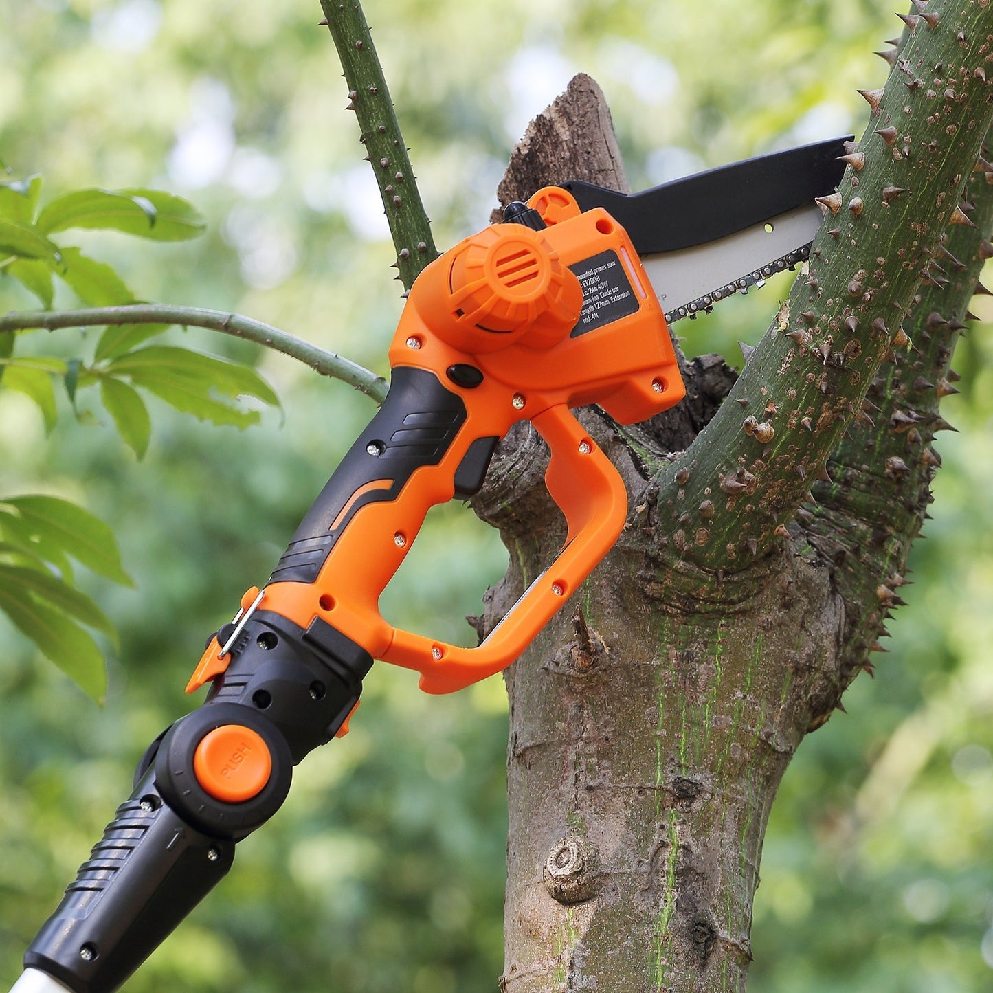 VEVOR 2-in-1 Cordless Pole Saw & Mini Chainsaw, 20V 4Ah Battery Pole Chainsaw, Cutting Capacity 8 Ft Reach Pole Saw For Branch Cutting & Tree Trimming Battery And Blade Cover Included