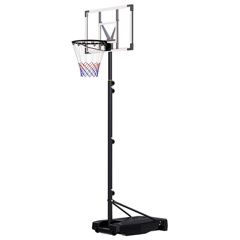 TotheCORE Basketball Stand 4.43-10.00ft Adjustable Portable Basketball Hoop & Goal PC Backplate, Large Base & Wheels