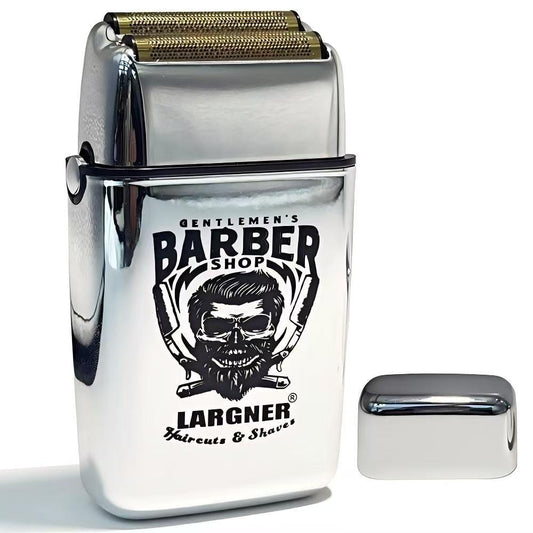 LARGNER Electric Foil And Bald Shavers 2 In 1 Double Shaver For Men Reciprocating Razor Blade And Popup Beard Trimmer With Rechargeable 2 Head Adjustable Speeds Men's Beard Shaver For Hair Cutting